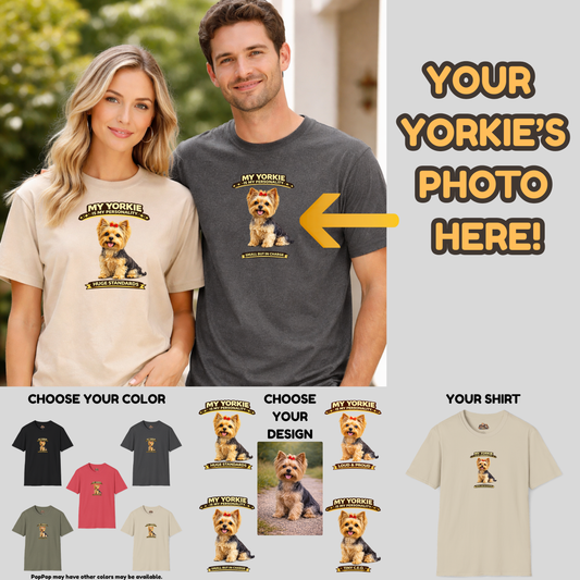 My Yorkie Is My Personality -- Personalized Dog Breed T-Shirt