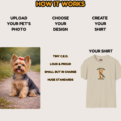 My Yorkie Is My Personality -- Personalized Dog Breed T-Shirt