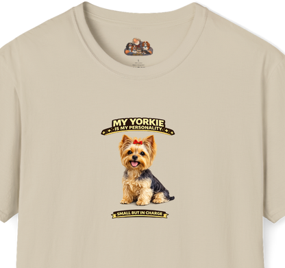 My Yorkie Is My Personality -- Personalized Dog Breed T-Shirt